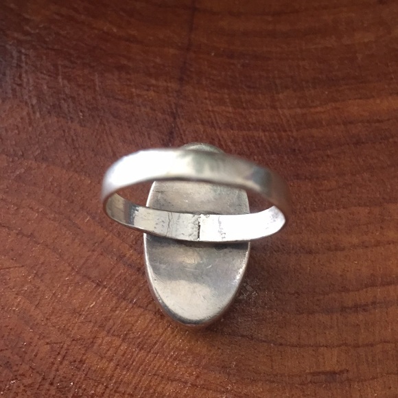 Sterling cats eye ring - Picture 4 of 6